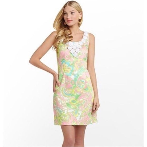 Lilly Pulitzer | Chin Chin Nina Shift Dress 0 - Picture 1 of 6